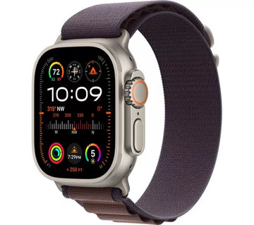 Apple Watch Ultra 2 GPS + Cellular, 49mm Titanium Case with Indigo Alpine Loop